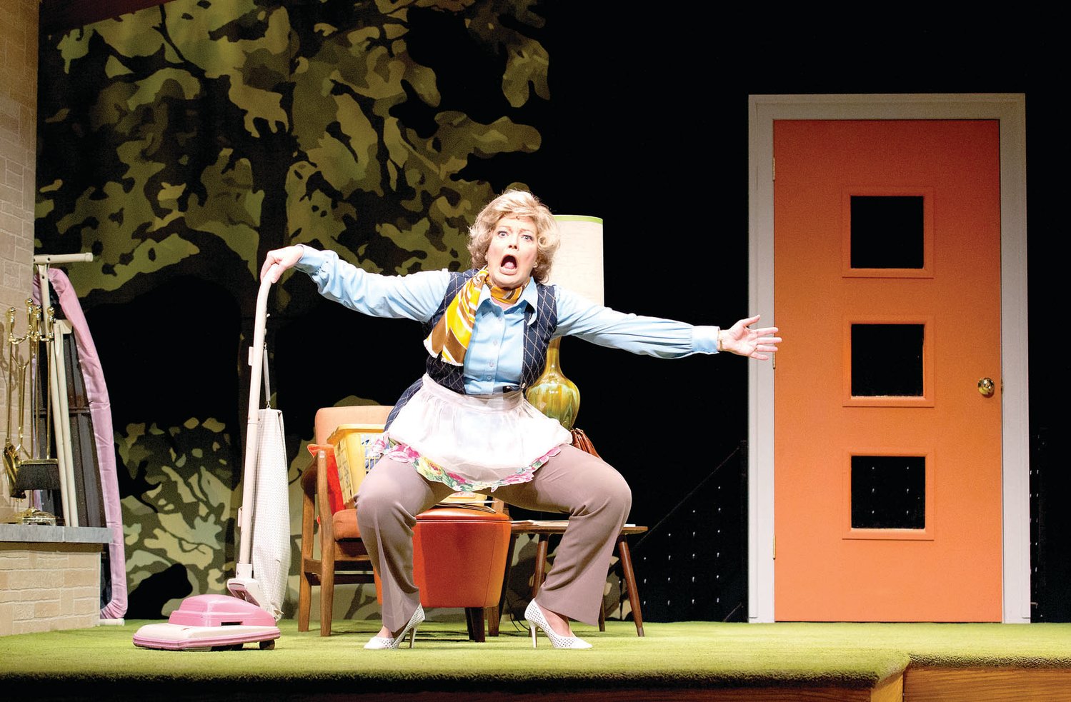 Licia Watson stars as Erma Bombeck at Bristol Riverside Theatre through Oct. 7. Photograph by Mark Garvin