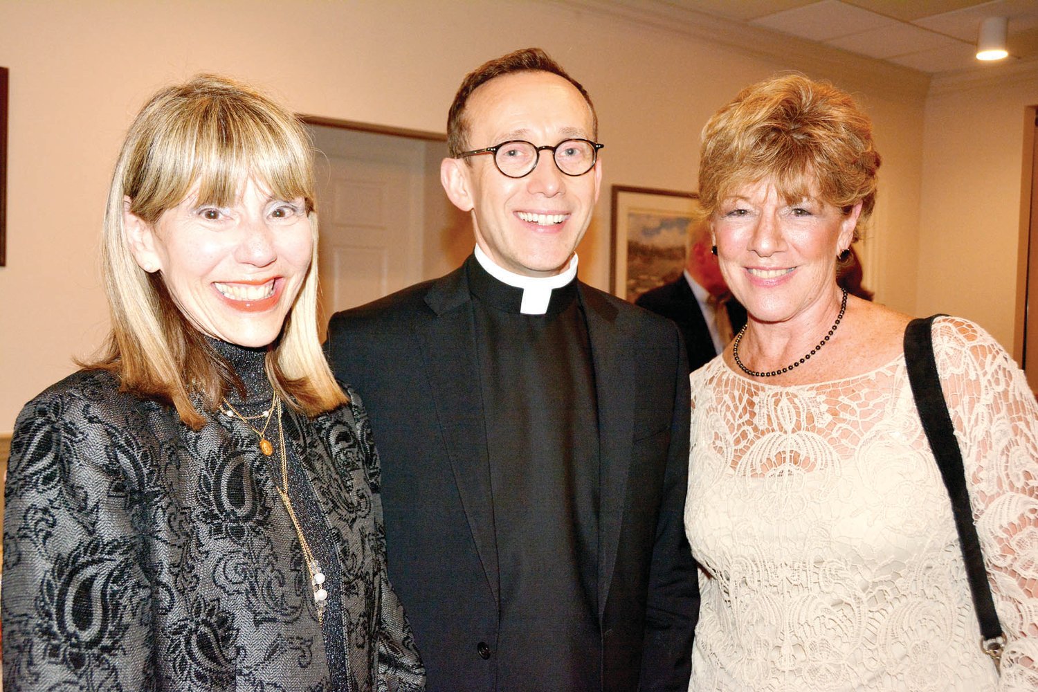 Grace Sconzo, the Rev. Robert Kolakowski and Jennifer St. Marie. Photograph by Annette Eubank