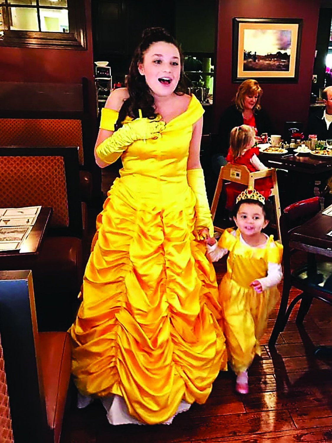 Anna Polsky as Belle from the Lenape Middle School Pancake Breakfast earlier this month.
