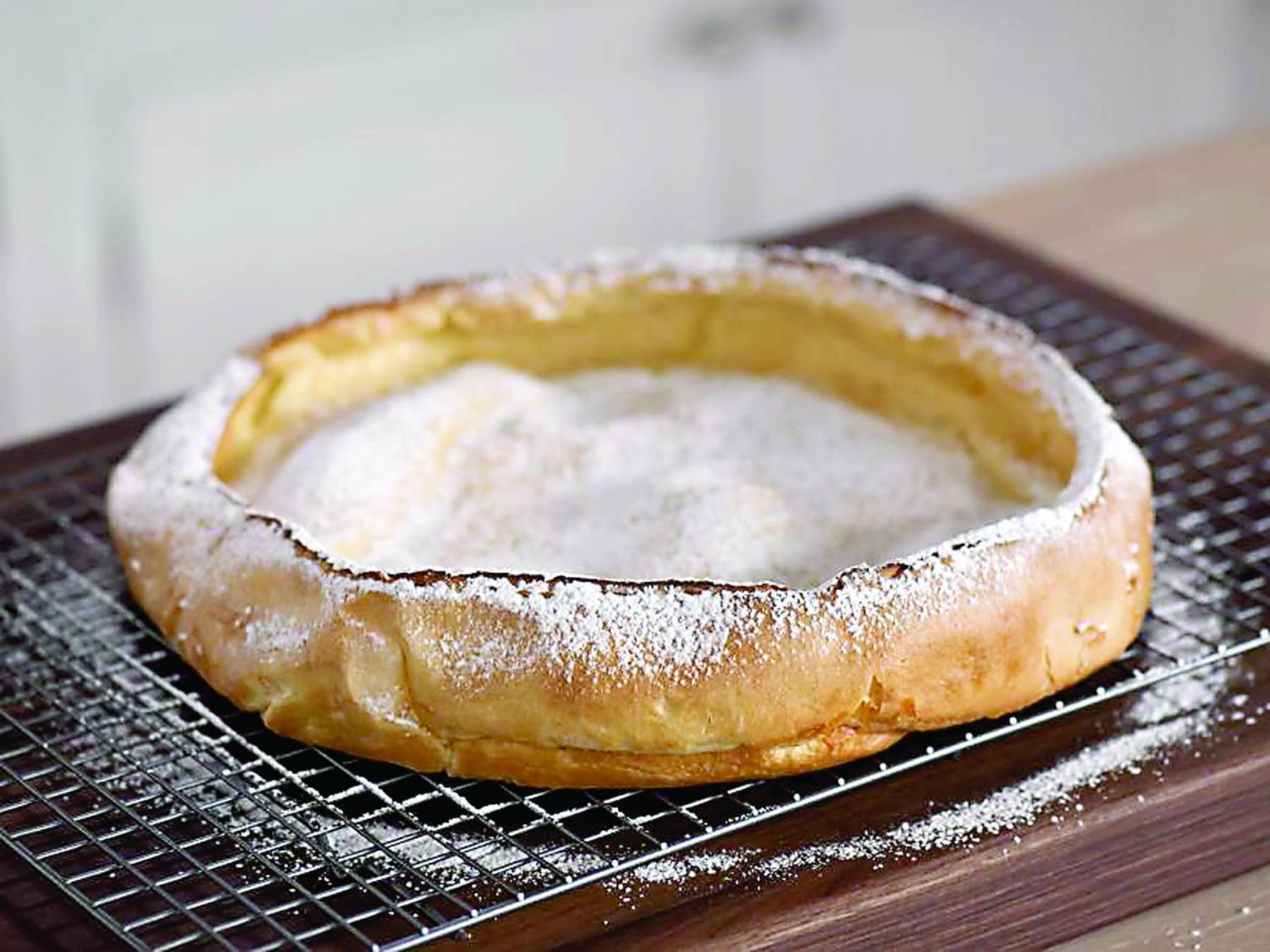 Made with butter, eggs and sugar, this puffed pancake qualifies as an indulgence worthy of Fat Tuesday, also known as Mardi Gras and Shrove Tuesday. Photograph from foodnetwork.com.