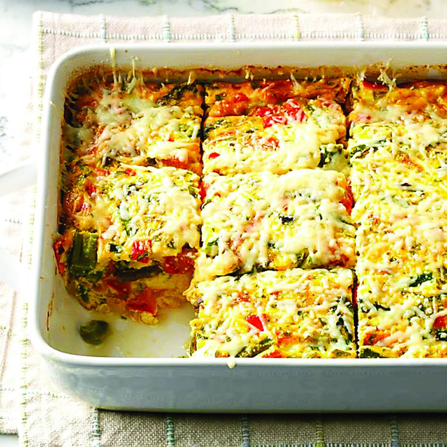 A frittata is an easy weeknight supper for Lent or any time you want breakfast for dinner. Photograph courtesy of tasteofhome.com.