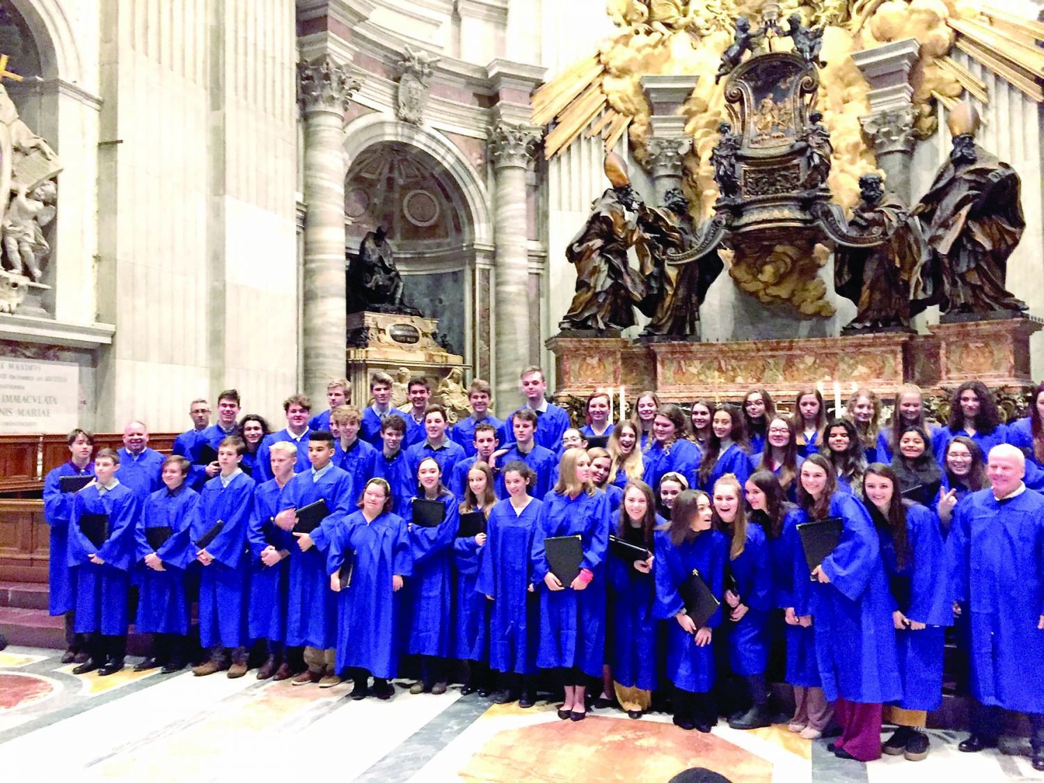 The New Hope-Solebury choirs sing while abroad in Italy.