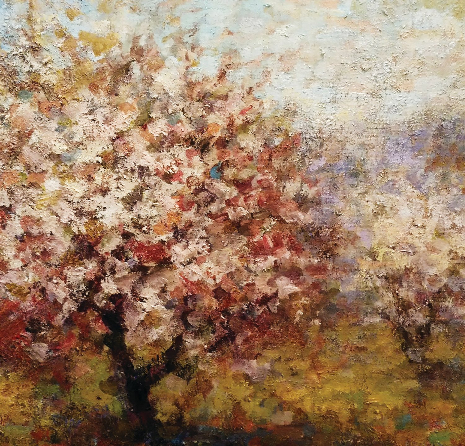 “Fleeting Blossoms” by Jim Lukens is part of the Spring Group Art Show at Chapman Gallery in Doylestown.