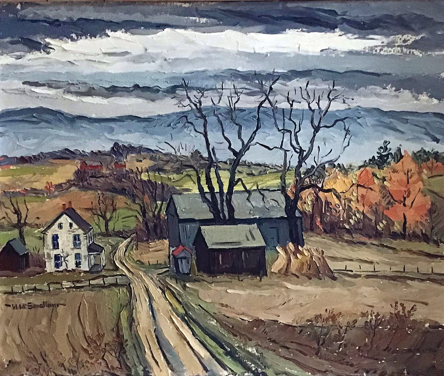 “Country Road” is an oil painting by William Weldon Swallow.