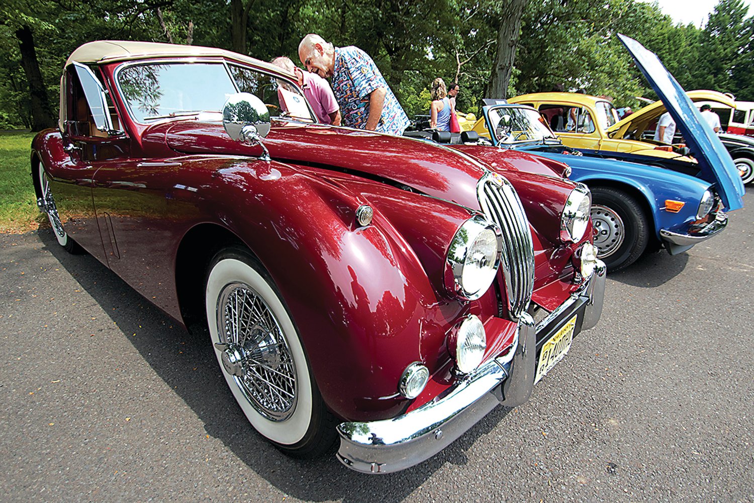 Visitors to the first Rebels & Redcoats Classic Car Show check out one of the entries. A call for entries for the second annual show has been issued.
