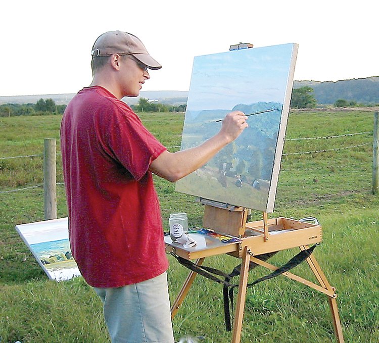 Frenchtown, N.J., painter John Schmidtberger is painting in Maine to tackle new landscape subjects this summer. The work will be shown in the autumn at SFA Gallery in Frenchtown.