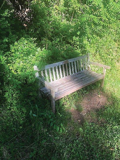 Mark Giubilato and his partner spent more than 30 hours restoring the Delaware Canal bench, which is dedicated to Flight 93 passenger Louis Nacke.
