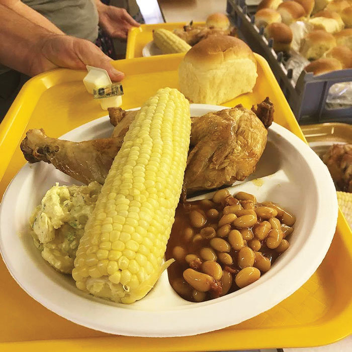 The chicken dinner is a popular draw for the Middletown Grange Fair in Wrightstown. It will be served tonight, tomorrow and Saturday nights.