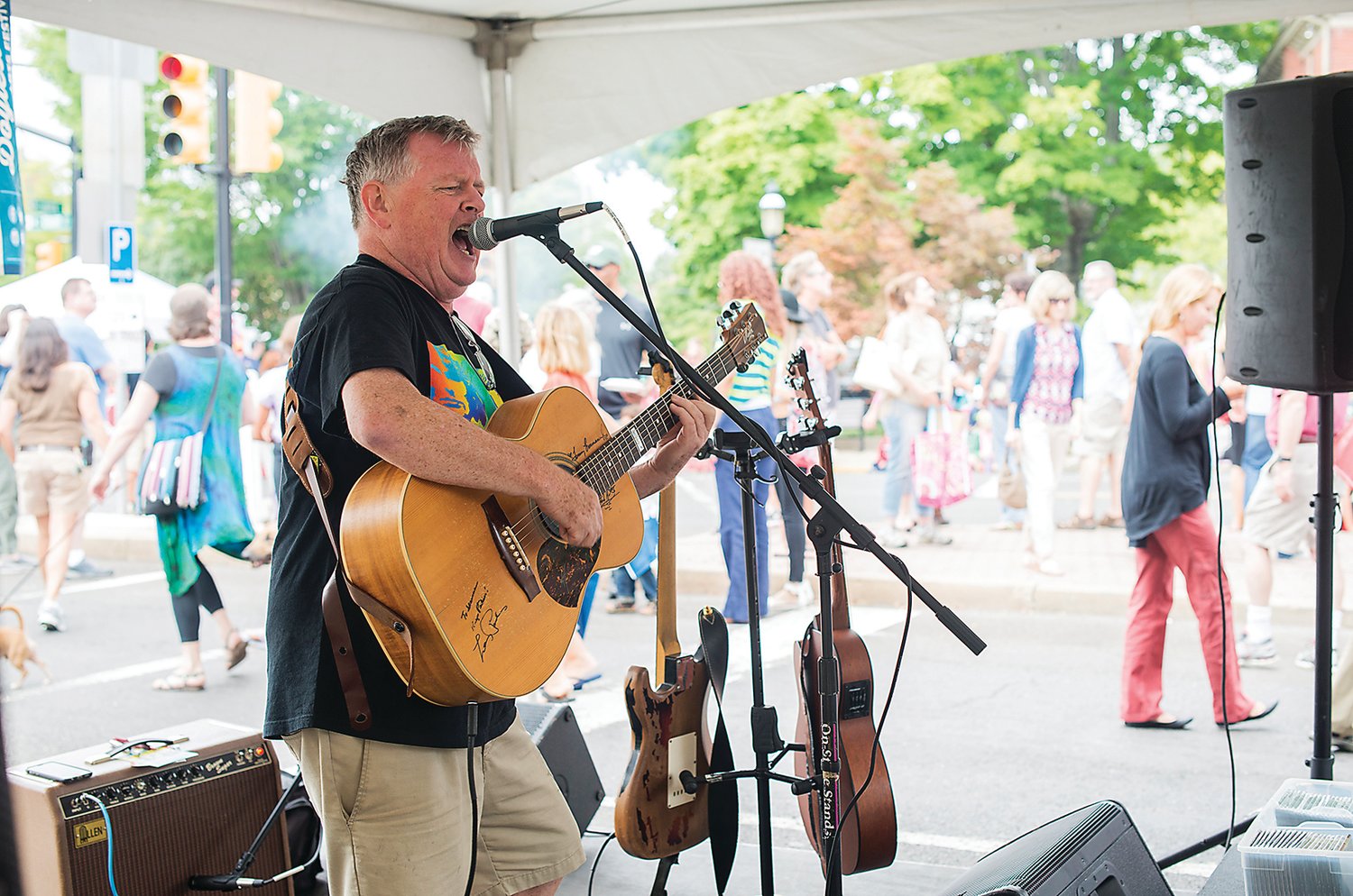 The State and Clinton Stage, presented by Mind Your Design, will feature Seamus Kelleher, Panic Moon, Swing That Cat and a variety of other acts. Photograph courtesy of Doylestown Arts Festival