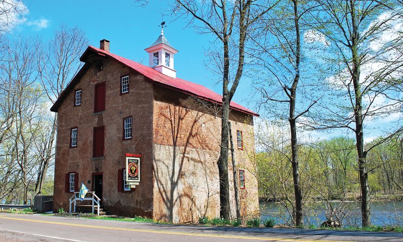 The 187-year-old Stover Mill on River Road in Erwinna welcomes visitors to an open house on Sunday, Sept. 1. Photograph by Cindi Sathra.