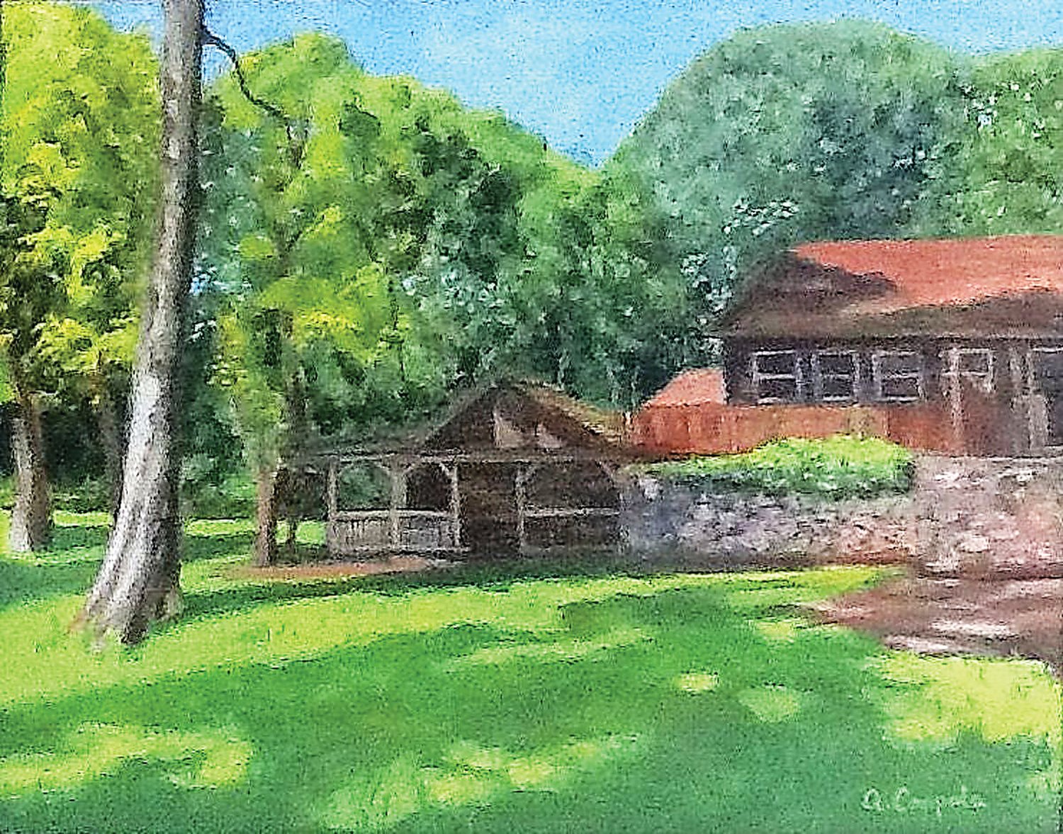 “Shadow Ranch” is an acrylic by Anne Marie Coppola.
