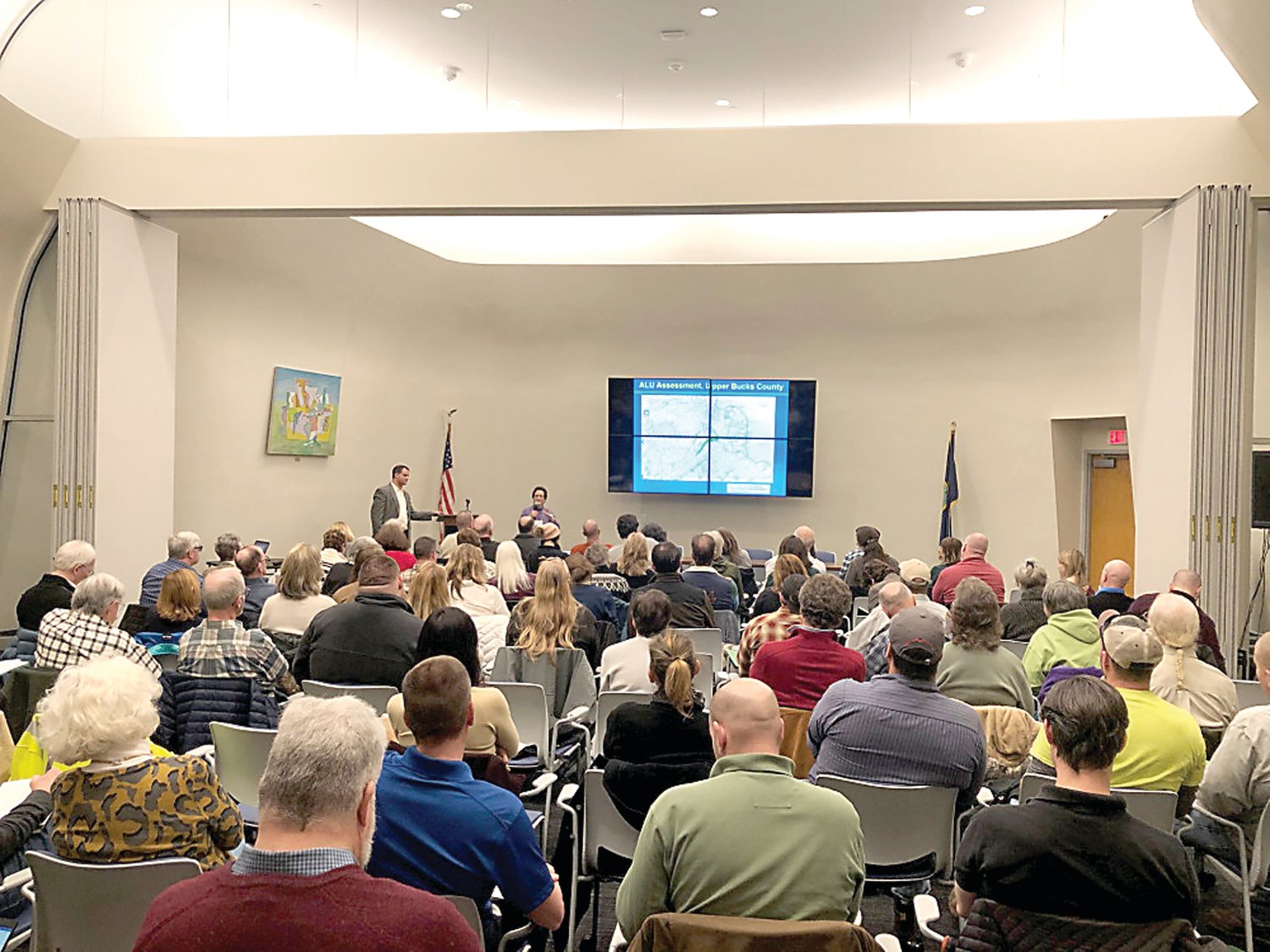 Over 80 municipal and community leaders learn about the important role meadows can play in stormwater management with Susan Myerov from Pennsylvania Environmental Council and Erik Garton from Gilmore and Associates.