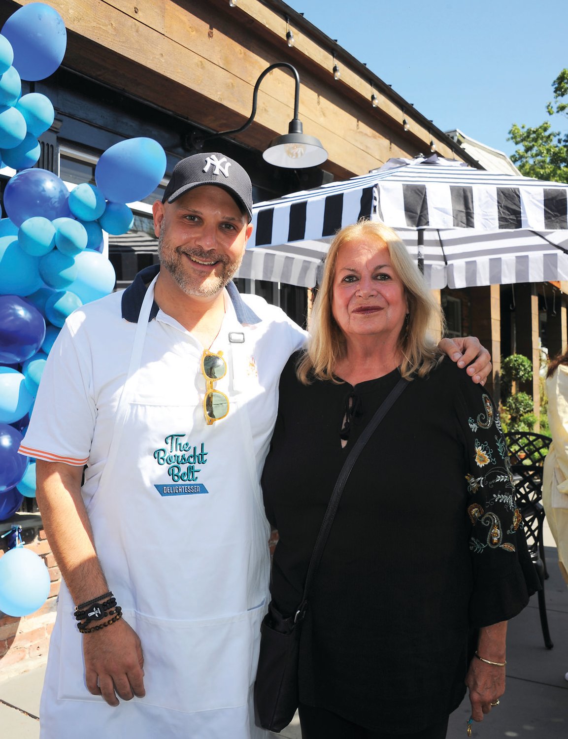 The Borsch Belt co-founder Mike Dalewitz and Jane Wesby, president of the Greater Lambertville Chamber of Commerce.