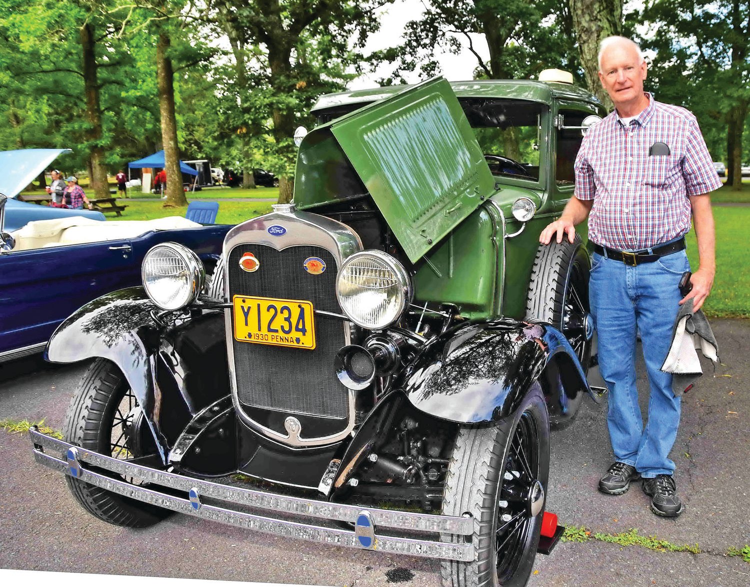 Jay Ogle with his 1930 Ford Model A.