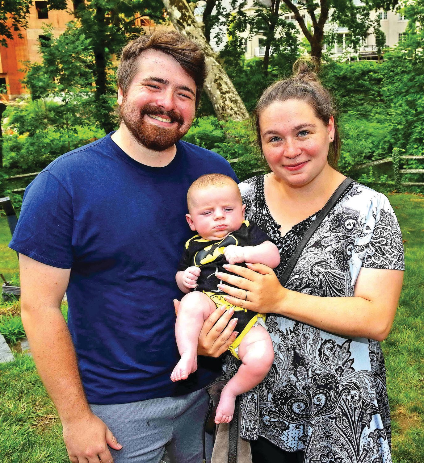 Shea Martin and Amanda Stahmann with their baby Luka Martin, 3 months.