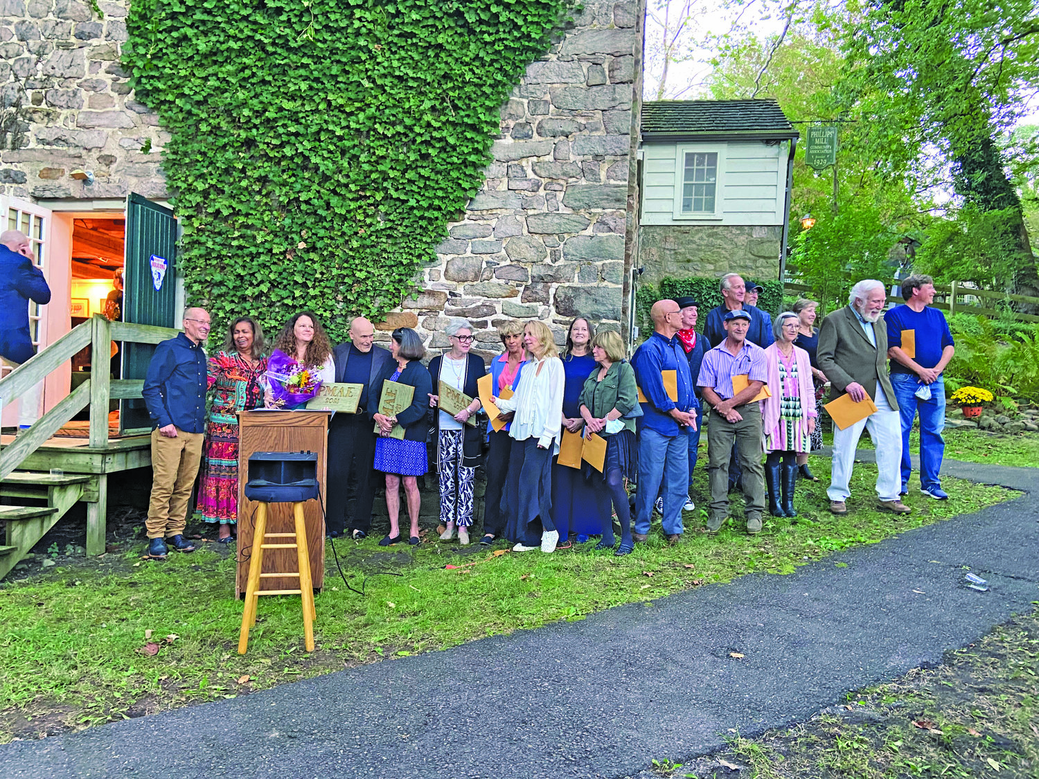 Awards were presented to 16 artists at the opening reception of the 92nd Juried Art Show at Phillips’ Mill.