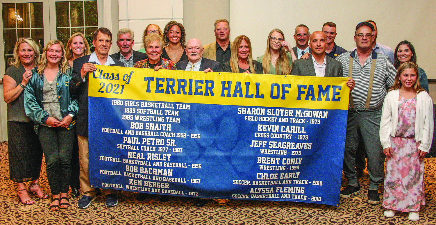 Inductees, plus a few family members, spent an evening awash in the athletic traditions of Delaware Valley High School.