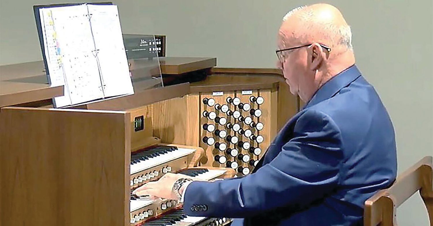 Ann’s Choice resident Bud Williams plays the organ for friends and neighbors at Ann’s Choice.