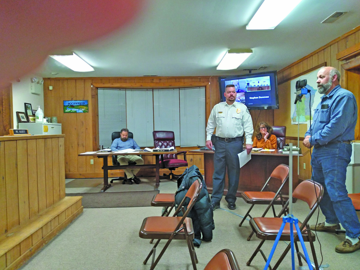 Nockamixon supervisors entertained a comprehensive status report at their monthly meeting from Ryan Pankoe, chief of Upper Bucks Regional Emergency Medical Services, and the group’s treasurer Jim Nilsen.