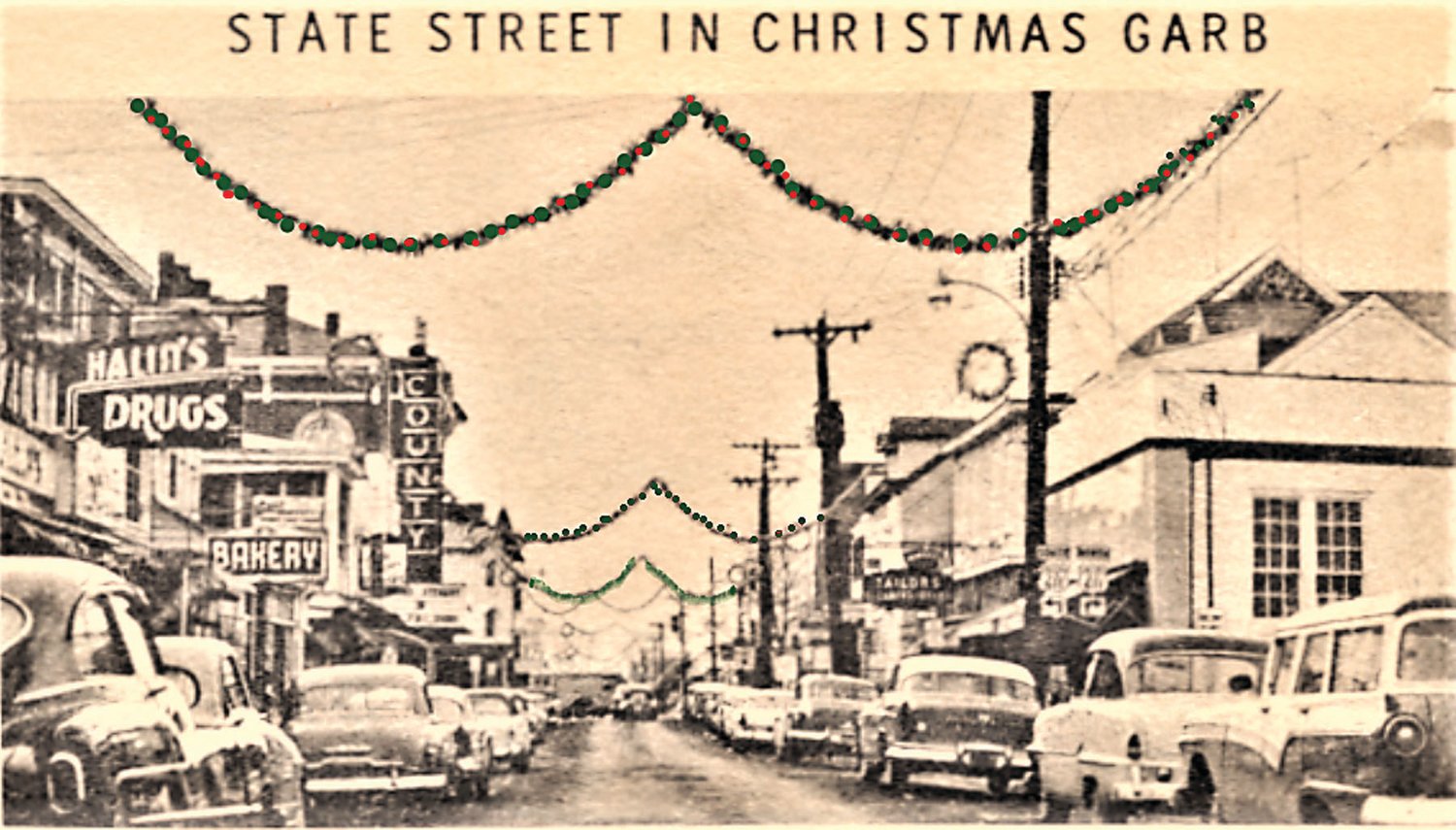 Christmas Street Scene.