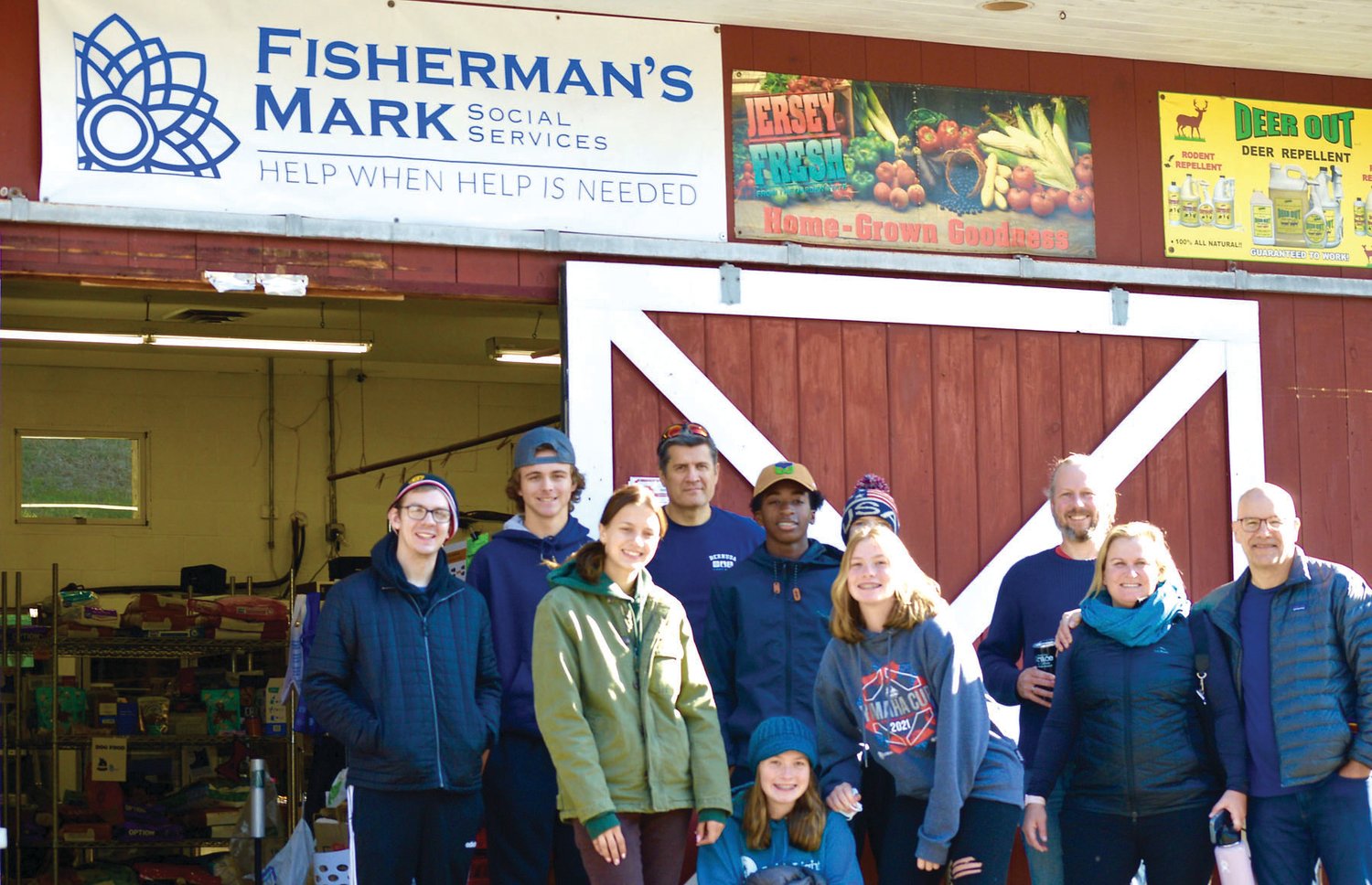 Fisherman’s Mark is among the organizations Thompson Memorial Presbyterian Church plans to partner with on Martin Luther King Day. Shown are participants from the church who took part in a community service project last fall.