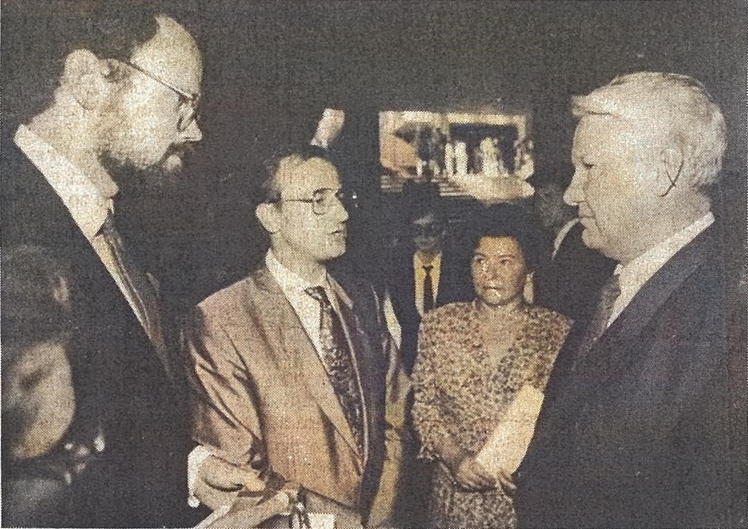 Ralf Augstroze attended the inauguration of former Russian President Boris Yeltsin’ in July 1991.