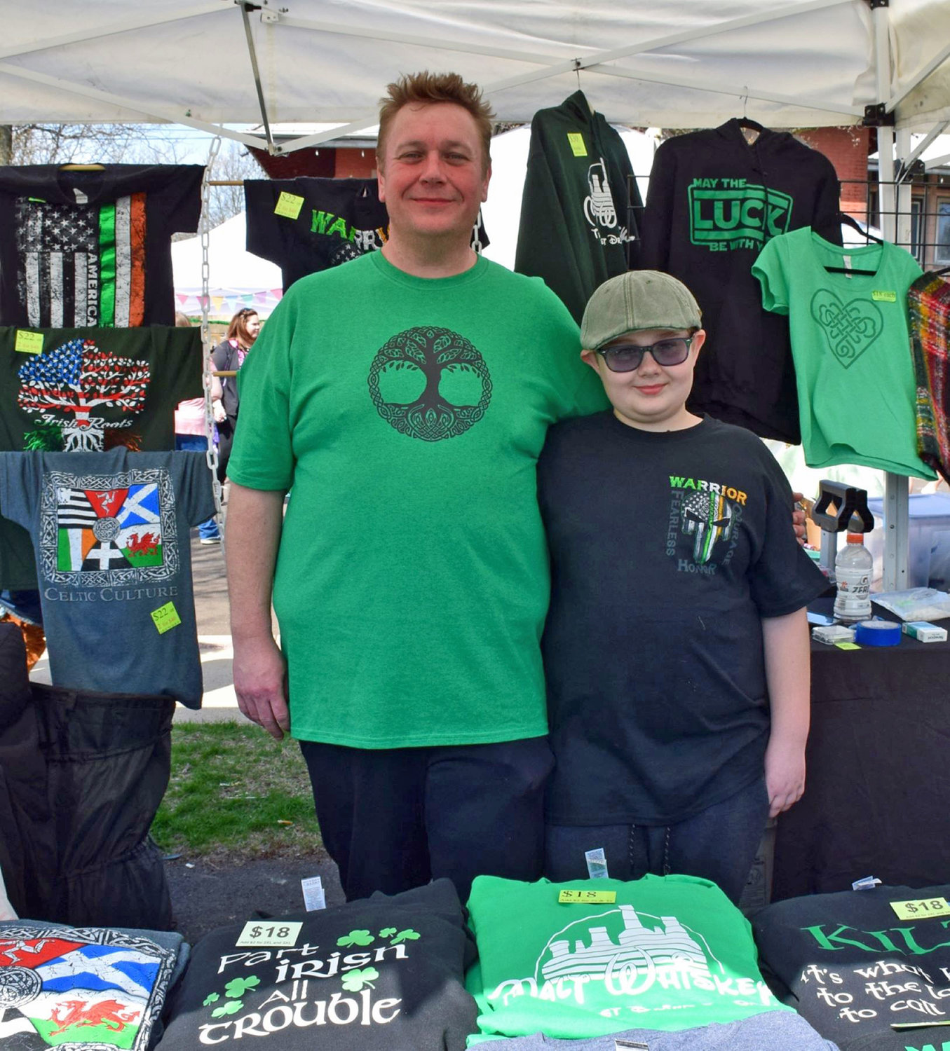 Roderic Morrison and Roderic Jr. of Celtic Treasures of Boyertown.