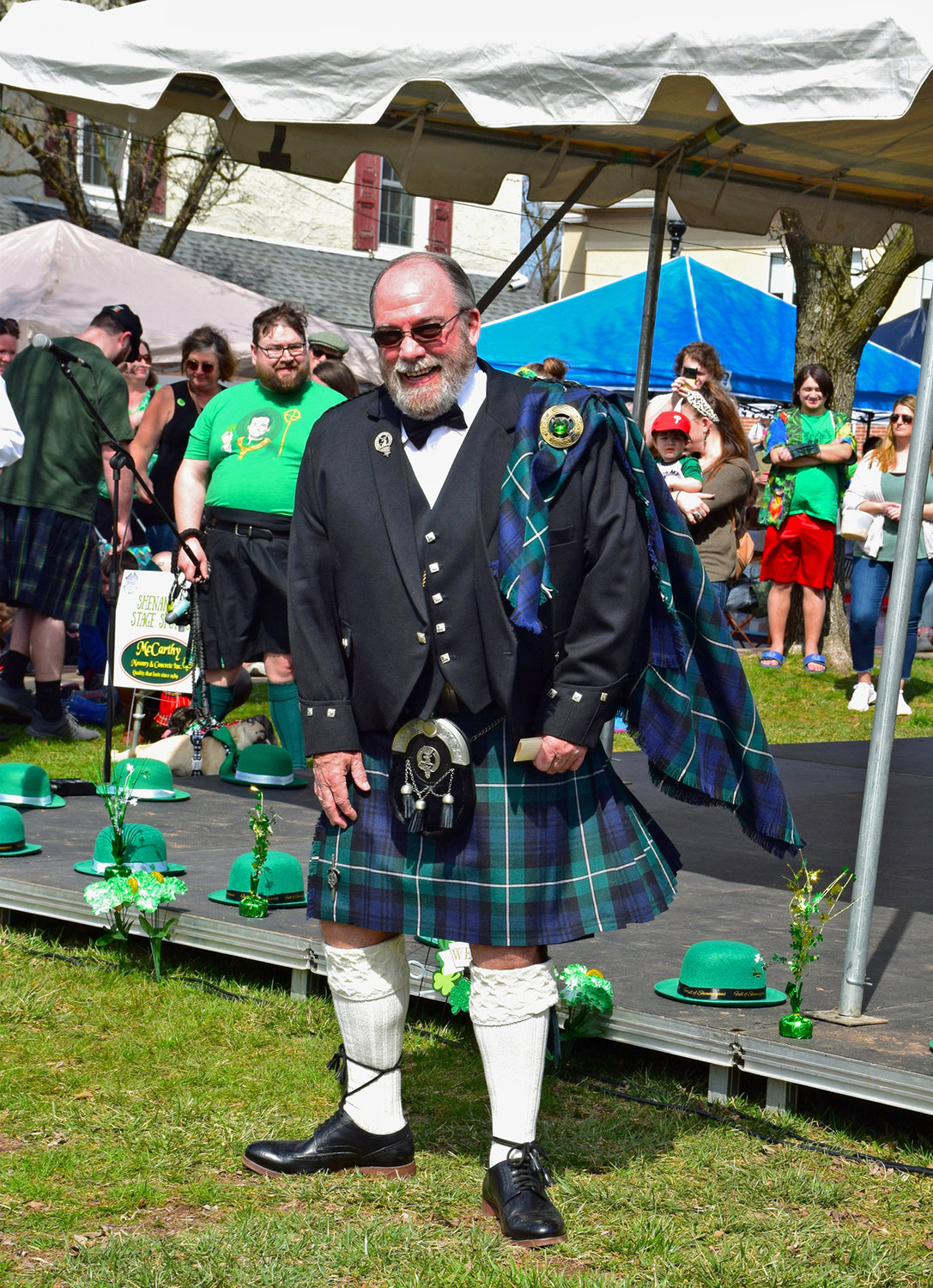 Robert Cormack of East Rockhill Township won Best Dressed in the kilt contest.