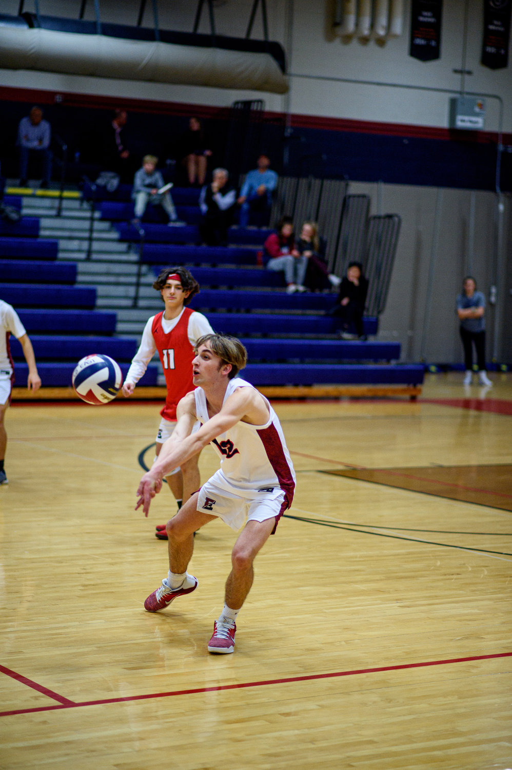 CB East’s AJ Helveston contributed three kills, one ace and four digs in his team’s victory.