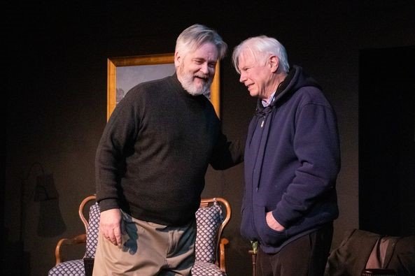 George Hartpence and Joey Perillo in Christopher Canaan's "Reckonings in New Hope" at Actors Net in February.