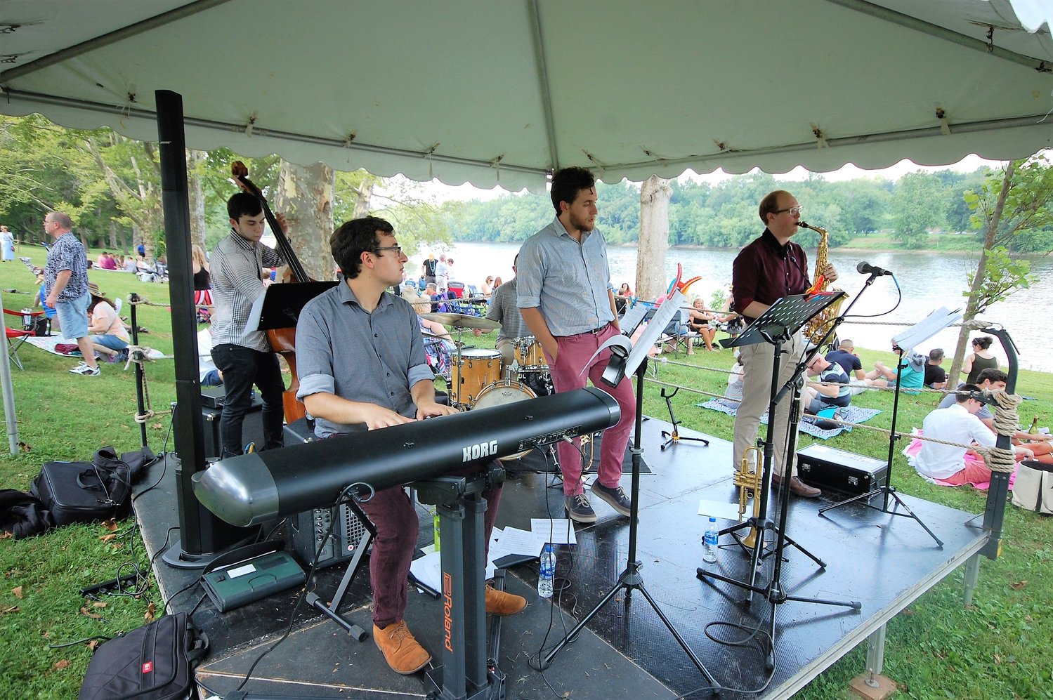 The Triple Tx, a jazz-fusion trio, will perform at Washington Crossing State Park.