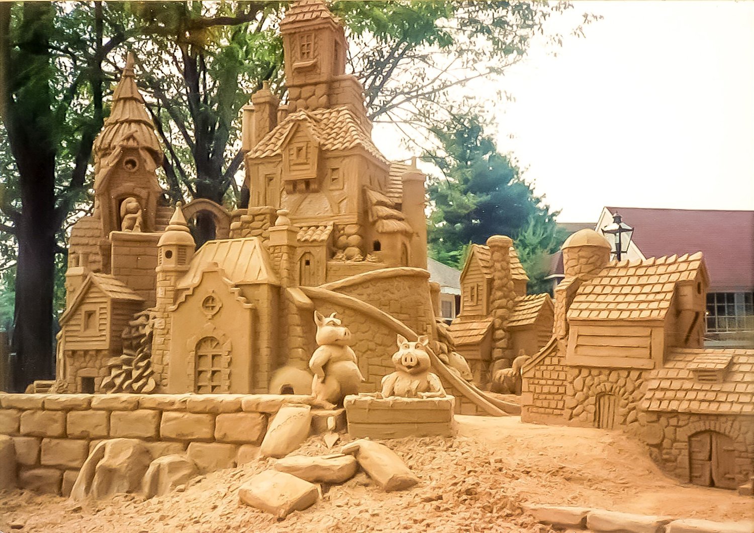 A sand sculpture created some years ago at Peddler’s Village. New sculptures will be created beginning May 21, as part of the village’s 60th anniversary celebration.