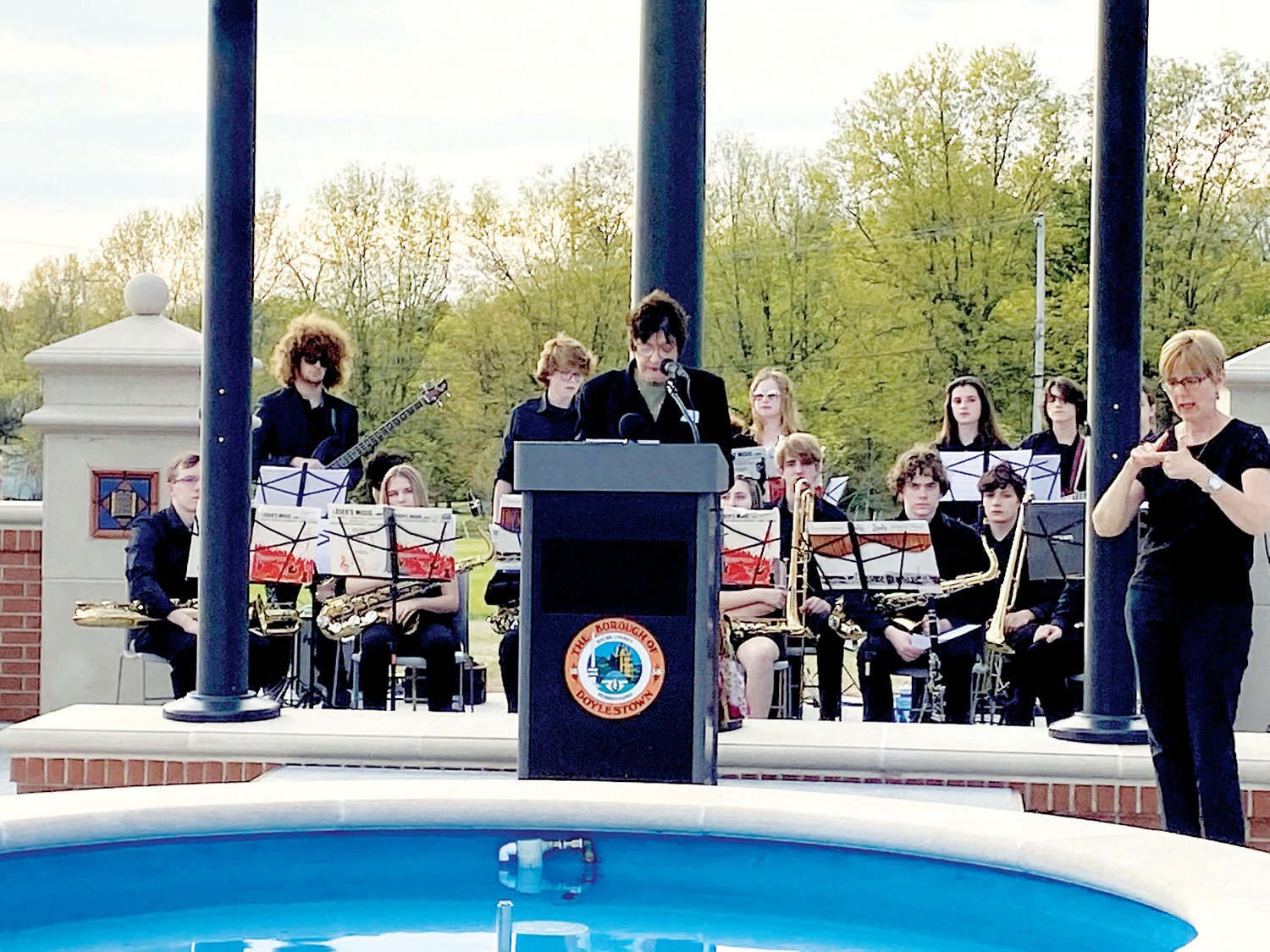 On May 5, Doylestown Borough Mayor Noni West welcomed residents and local officials to the long-awaited opening of Broad Commons Park.