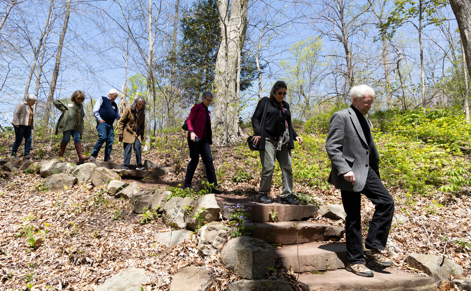 Guests enjoy a naturalist-led Wildflower Walk.