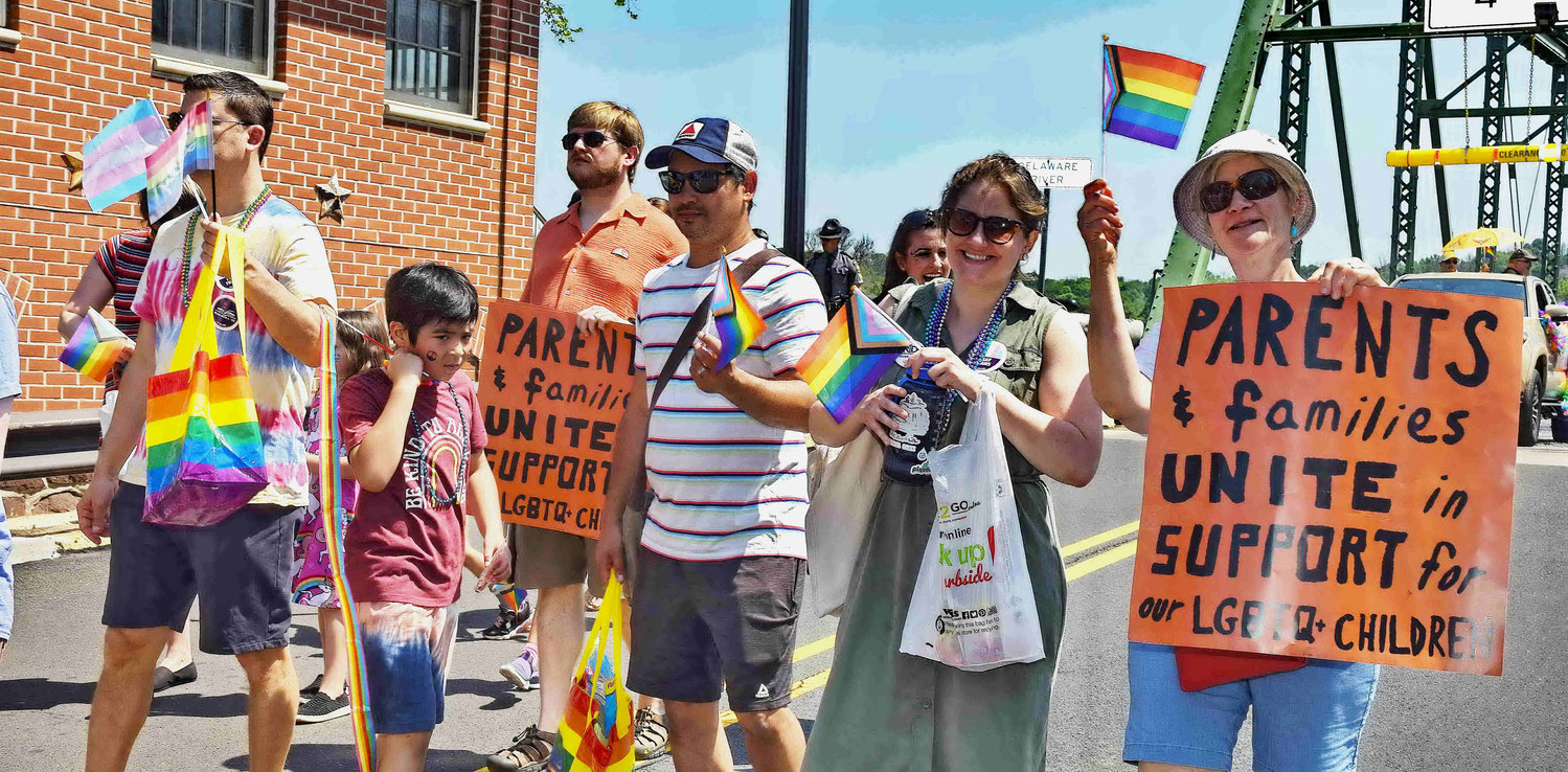 Parents and families united in support of the LGBTQ+ community.