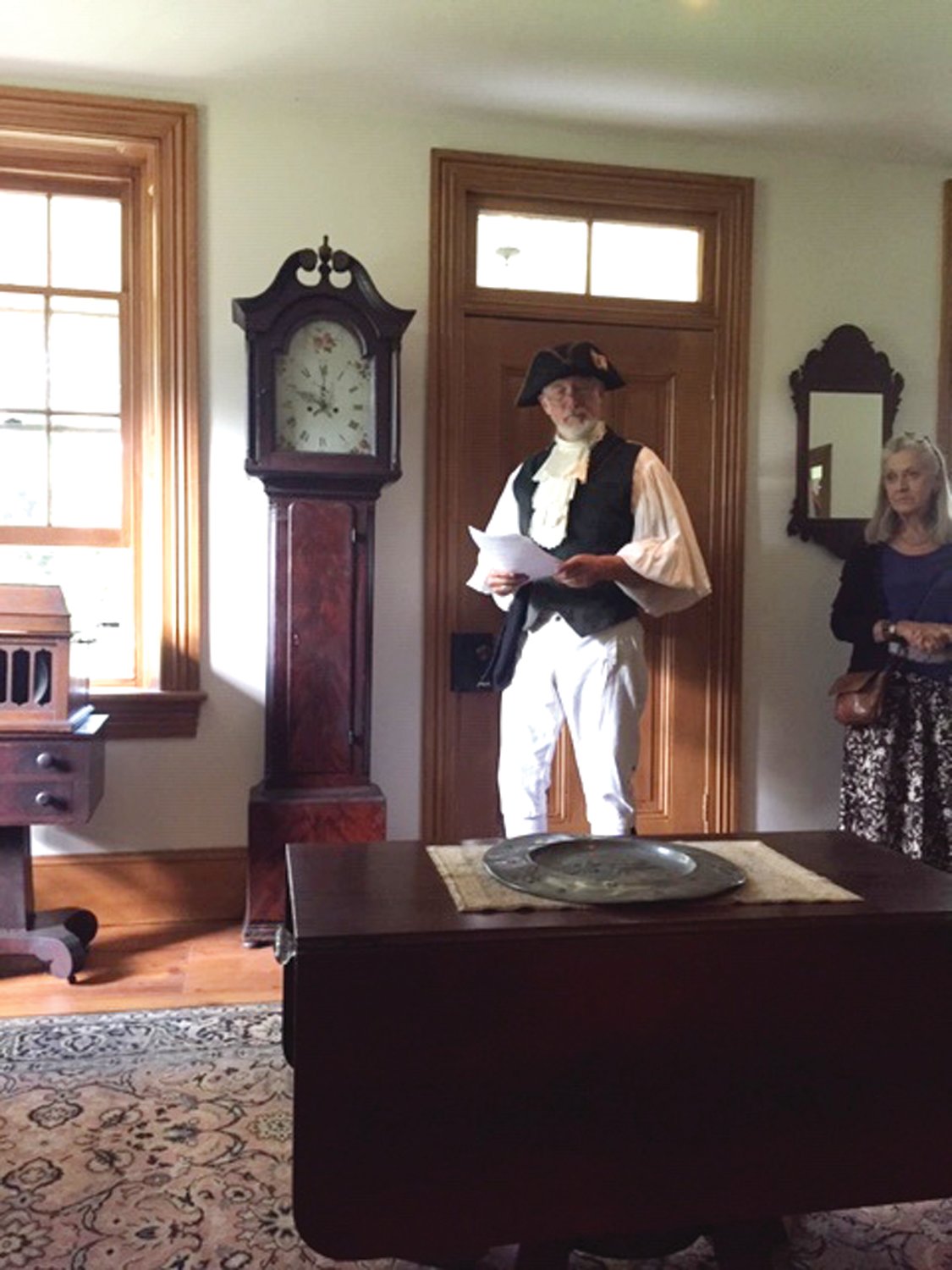 Col. Arthur Erwin, portrayed by Doug Milne in a dramatic reading at Erwin Stover House.