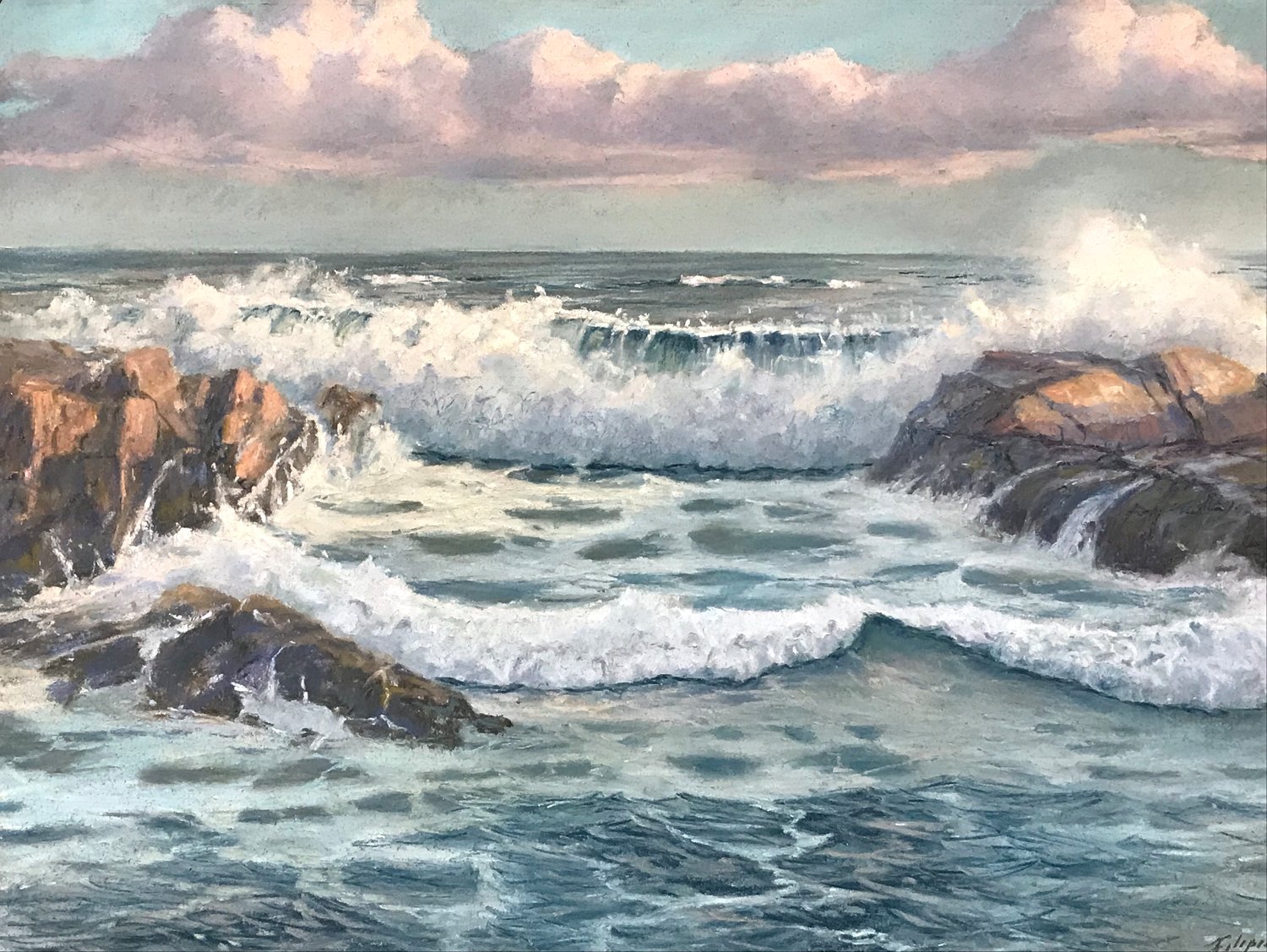 "Just Before the Twilight" is a pastel by Michael Filipiak.