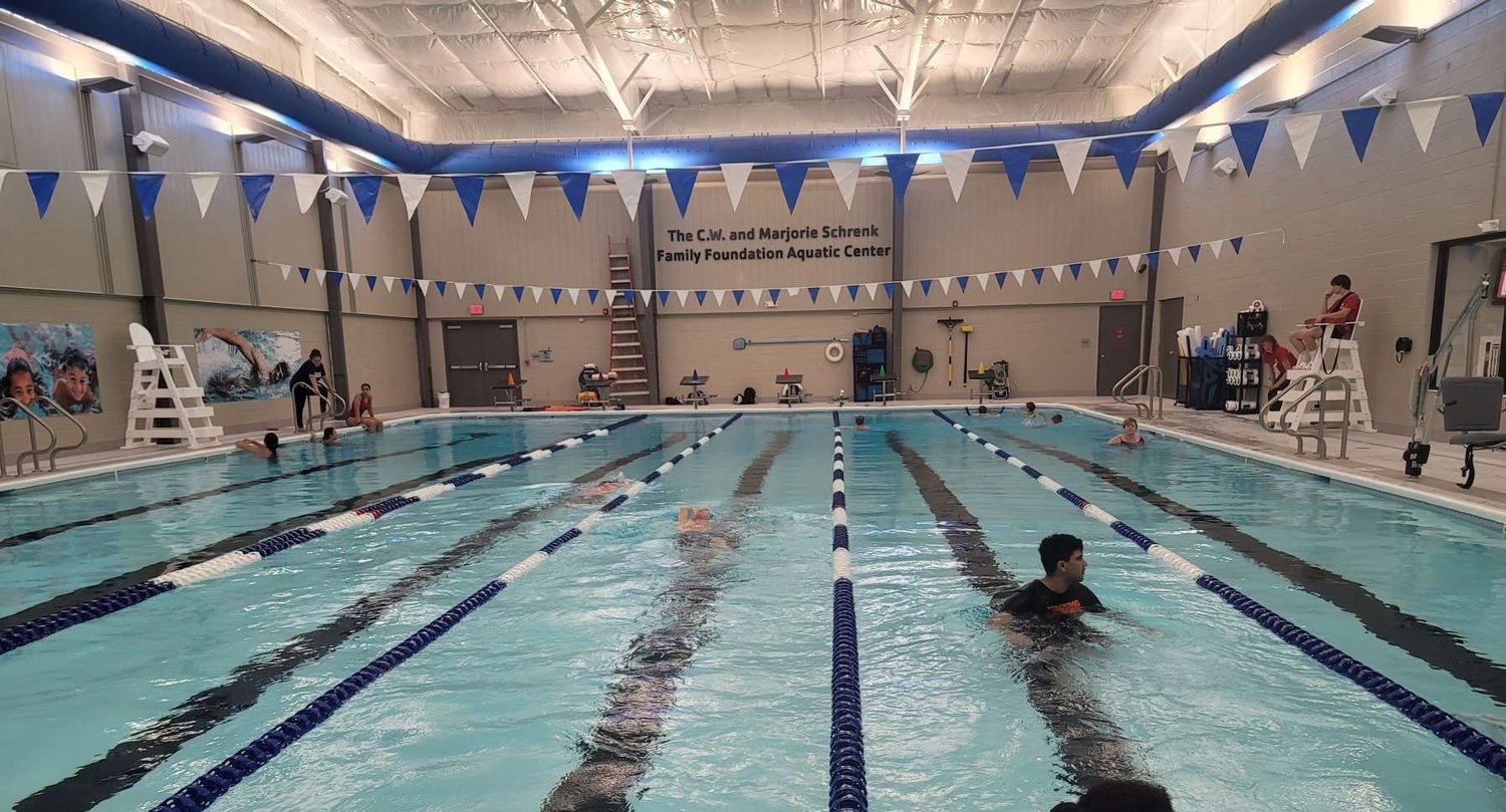 The pool at the newly renovated YMCA branch in Fairless Hills welcomes competitive swimmers for the first time since 2018.