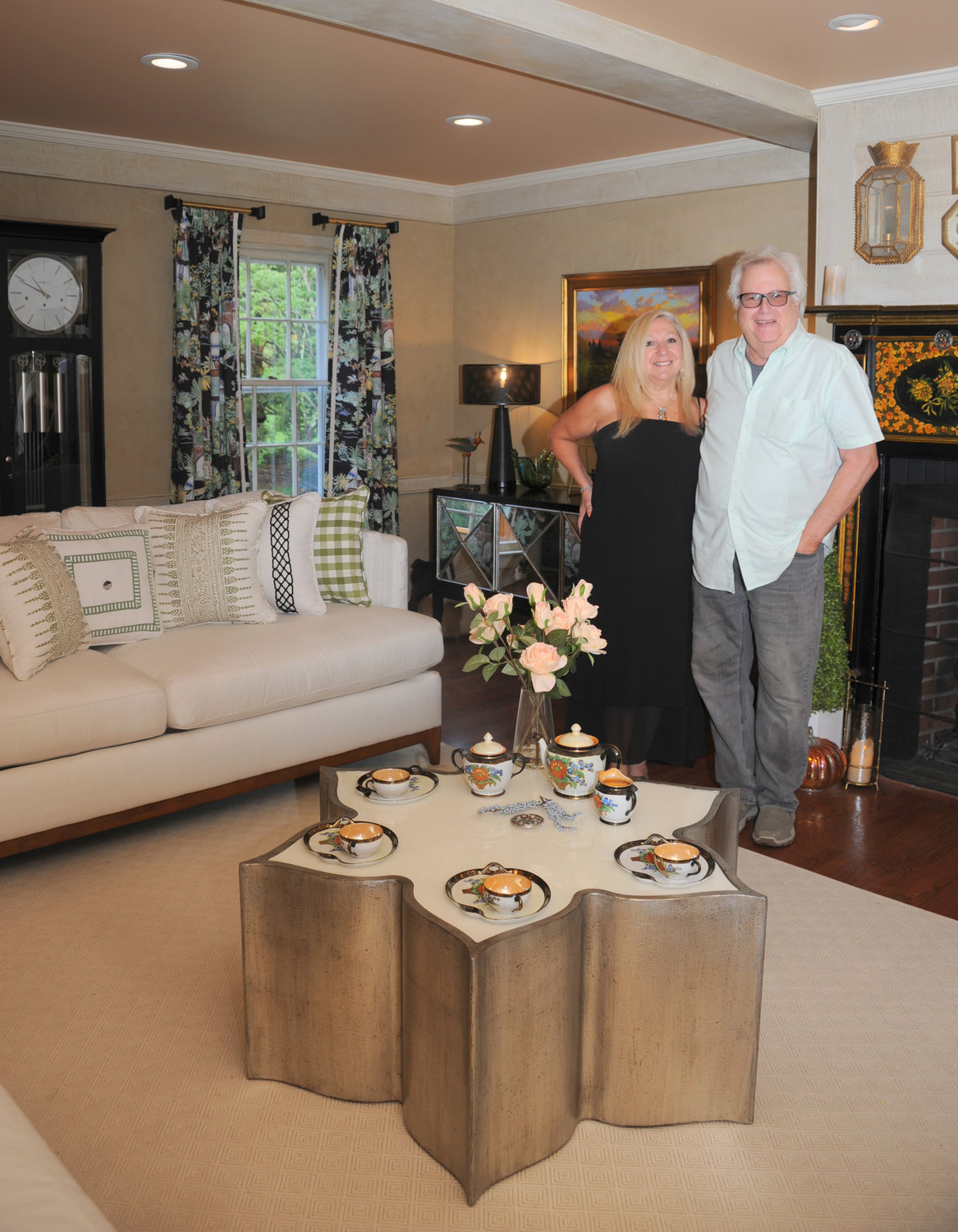 Lisa Lazarus of Lisa Lazarus Interiors and Robert Belchic from Design Style Studios in “A Room for All Seasons.”