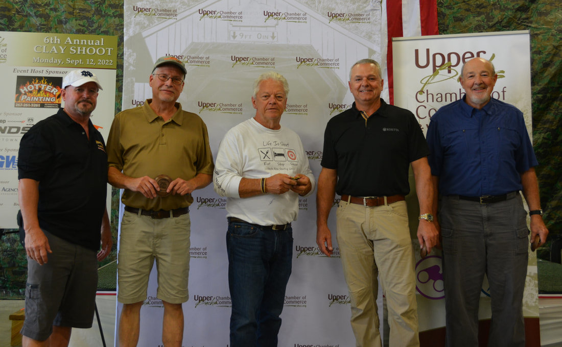 The Bracalente Manufacturing Group team won first place in the Upper Bucks County Chamber of Commerce’s sixth annual Clay Shoot.