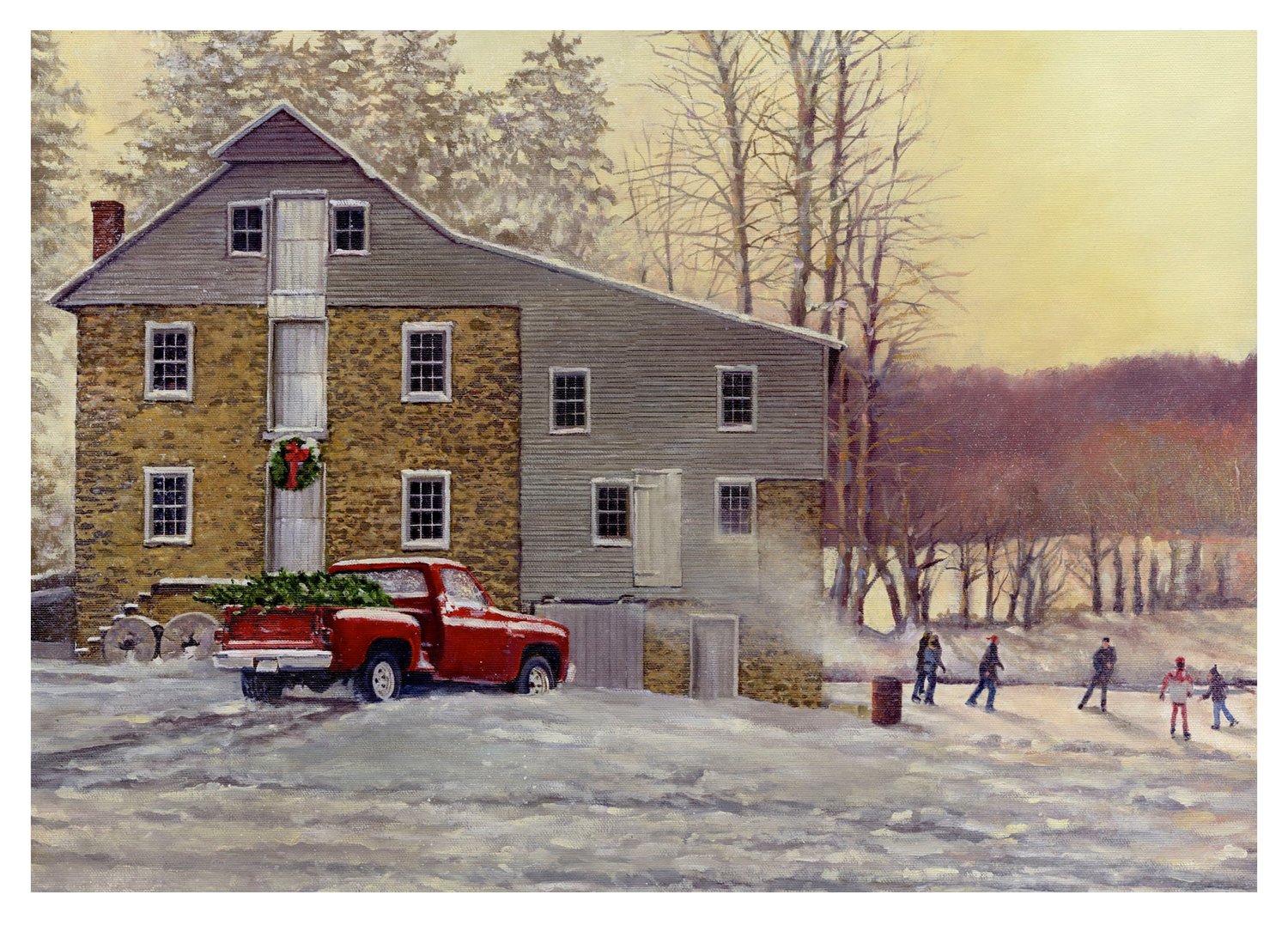 Sheard’s Mill, a painting by Jerry Cable and the subject of
his annual Christmas card.
