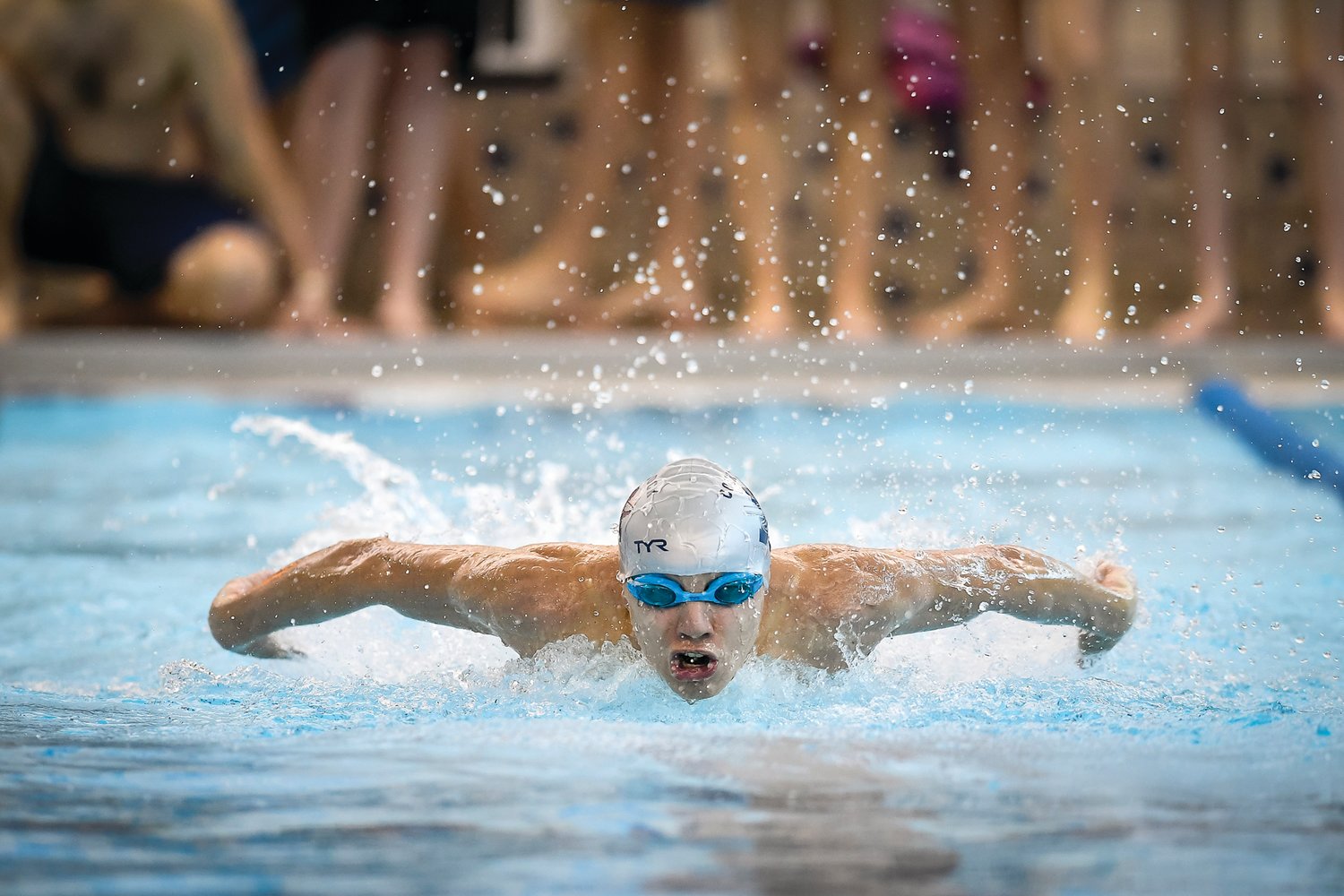 Michael A. Apice
CR North’s Nigel Lukomski-Pizzo during the fly stage of the 200 individual medley.