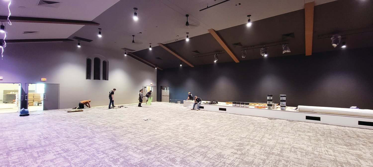 Renovation of the Doylestown campus includes the auditorium (sanctuary), done with the intent of creating welcoming, relational environments for the purpose of discipleship.