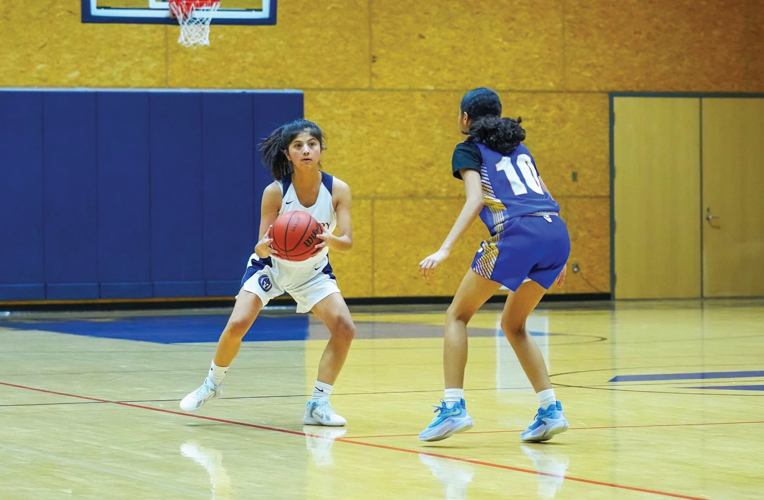 Solebury School senior Fatima Daryabi made five appearances this winter as a reserve for the girls basketball team.