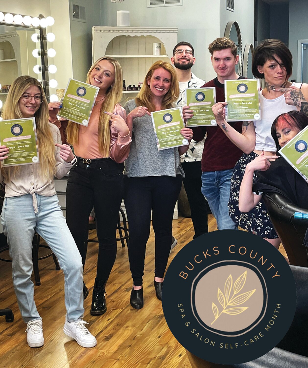 Posh Hair Design is one of the 40 locations from across Bucks County participating in the Bucks County Spa and Salon Self-Care Month, to benefit Kin Wellness and Support Center.