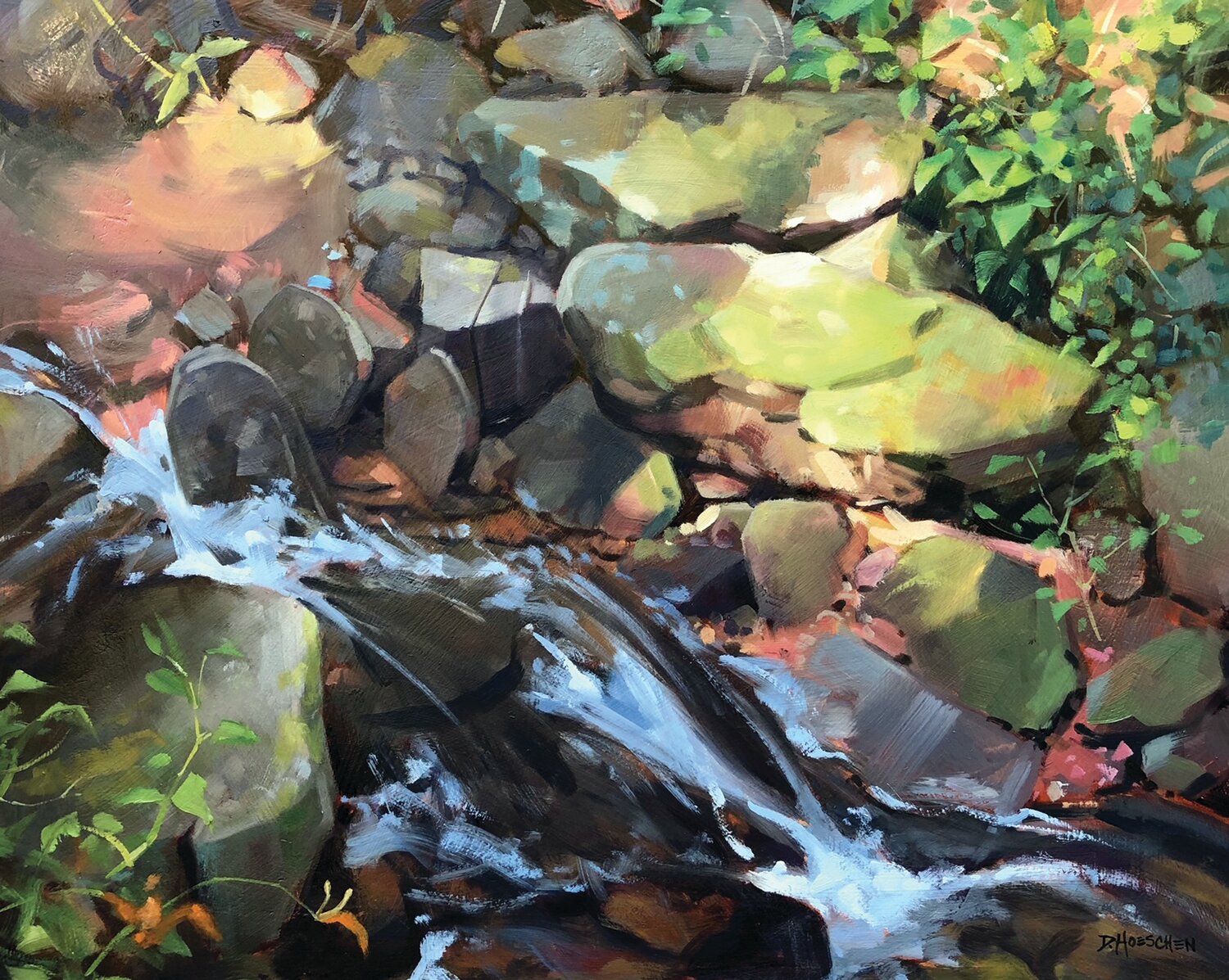 “Forest Floor” is an oil painting by Dorothy Hoeschen.