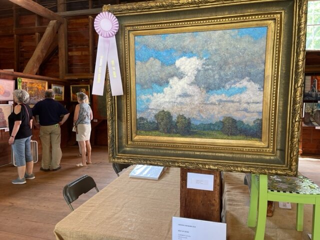 Best in Show was awarded to David Hahn for  his acrylic, “Summer Clouds.