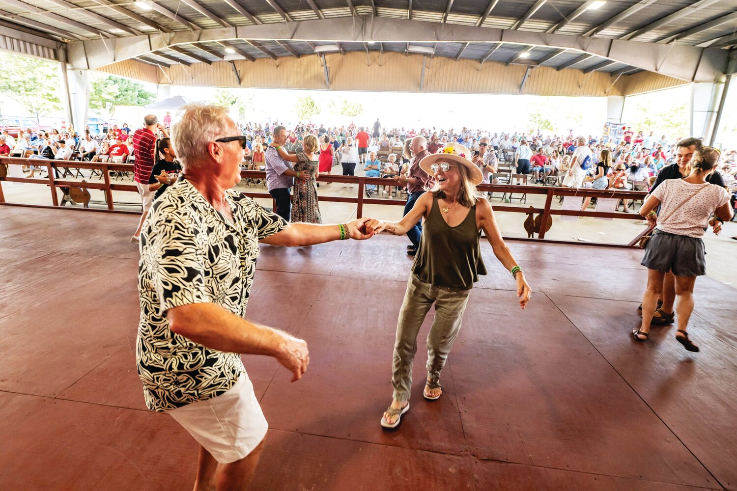Community members hit the dance stage at the 57th Annual Polish American Family Festival & Country Fair.