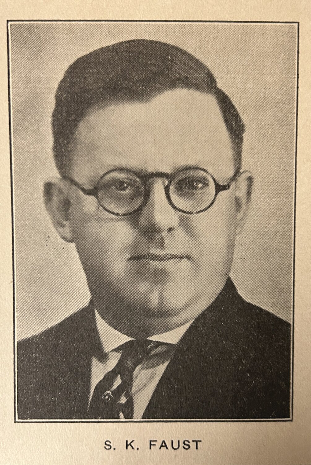 Samuel K. Faust, Bensalem Township’s first superintendent of schools.